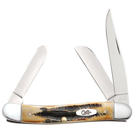 CASE CUTLERY Knife, 6.5 Bonestag Medium Stockman 03578
